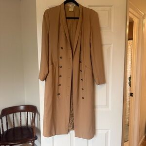Vintage Guy Laroche wool double breasted trench coat size 4 (FR 36) small